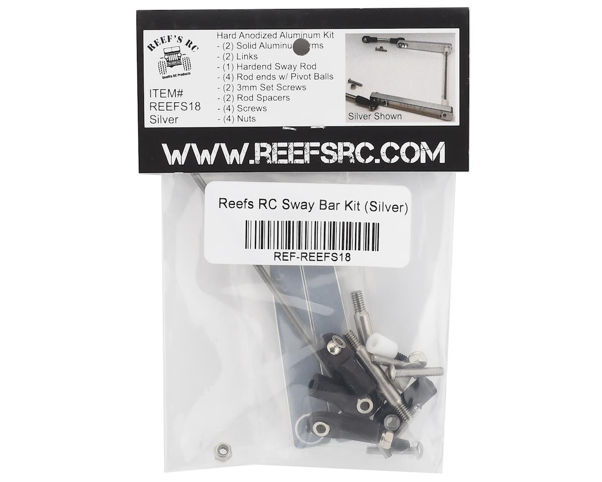 Reefs RC 7075 Hard Anodized Aluminum Sway Bar Kit - Silver (21pcs)