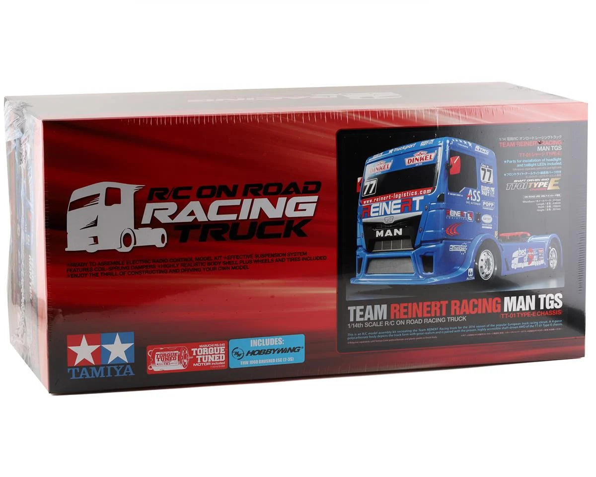 Tamiya 1/10 RC Team Reinert Racing MAN TGS Kit  TT-01 Type E Chasiss - Includes HobbyWing THW 1060 ESC